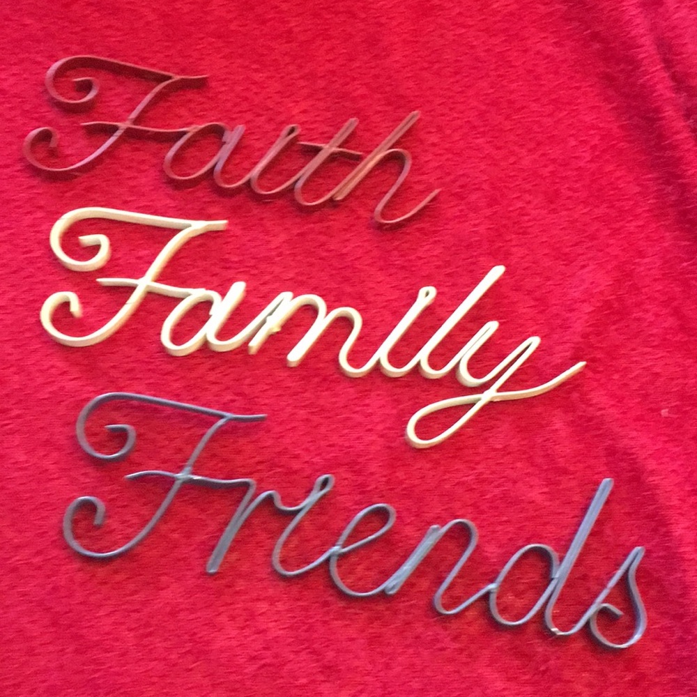 Faith Family Friends wall decor